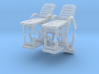 Deck Chair (x4) 1/64 3d printed 