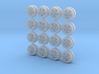 1/64 Scale Lancia Coffin Spokes 8MM OD - 4 sets 3d printed 