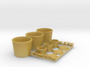 Fastfood Buckets and Cups 1/12 scale 3d printed 