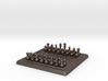Miniature Unmovable Chess Set 3d printed 