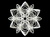 Snowflake Ornament 5 3d printed Rear view