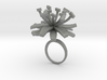 Ring with one large flower of the Chicory 3d printed 