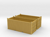 N Scale 20ft Open Top Container (2pc) 3d printed 