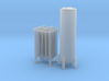 N Scale Cryogenic Vaporizer + Tank 38mm 3d printed 