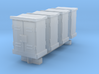 N Scale 4 Relay Cabinets Low 3d printed 
