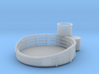 1/96 USN 40mm quad Gun Tub Fore Superstructure 3d printed 
