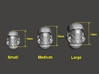 ODST helmets heads set models for miniature games 3d printed 