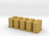 10 x 28mm 50 Gallon Drums 3d printed 