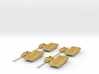 T-14 Armata platoon 1:285 separate turrets. 3d printed 