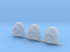 Toothed Mouth Gravus shoulder pads #1 R 3d printed 
