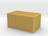 large planked wood shipping crate 3d printed 