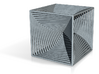 0049 Cube Line Design (10cm) #002 3d printed 