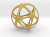 0302 Star Ball (Icosohedron with Stars) 3.0cm #001 3d printed 