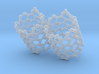 Earrings (Pair)- Molecule- Carbon Nanotube 3d printed 
