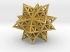 Stellated Triforce Icosahedron 1.6" 3d printed 
