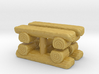 Log Bench (x4) 1/100 3d printed 