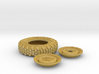 1/24 Land Ro XCL 750x16 Tire and Wh Sample Set102 3d printed 