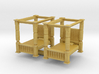 Four Poster Bed (x2) 1/160 3d printed 
