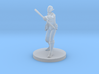 Elf Female Wizard Bald with One Arm 3d printed 