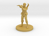 Elven Female Bard with Flute 3d printed 