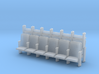 HO Scale 6 X 3 Theater Seats  3d printed 