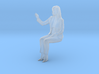 O Scale Sitting Woman 3d printed 