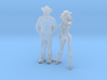 S Scale Cowboy and Cowgirl 3d printed 
