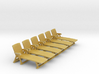 Deck Chair 01. HO Scale (1:87) 3d printed 