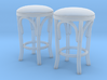 Stool 02. 1:12 Scale x2 Units 3d printed 
