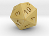 20 sided dice (d20) 25mm dice 3d printed 
