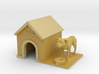 Doghouse With Dog - HO 87:1 Scale 3d printed 