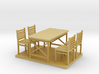 Waffle HouseTable and Chairs HO 87:1 Scale 3d printed 