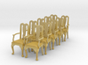 1:48 Queen Anne Chair with Arms (Set of 10) 3d printed 