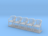 Miniature 1:48 Bankers Chairs (5) 3d printed 