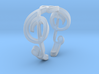 Treble Clef Ring (Size 5)  3d printed 