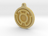 Yellow Lantern Key Chain 3d printed 