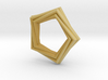 Pentagonal Pendant or Ring 3d printed 