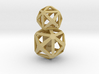 Polyhedron Snowman Pendant 3d printed 
