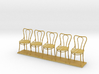 Miniature 1:24 Bentwood Camel Back Chairs (5) 3d printed 