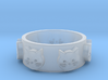 Ring of Seven Cats Ring Size 7 3d printed 