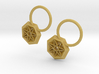 Frosted Ultra Detail Star Earrings 3d printed 