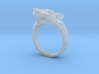 Size 10 Direwolf Ring 3d printed 