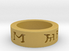 I love you in elven ring 3d printed 