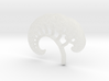 3D Fractal Tree Pendant 3d printed 