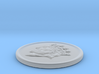 Silver Trenni Coin 3d printed 
