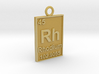 Rhodium Periodic Table Pendant 3d printed 