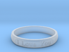 Ring 'I Love You Inwards' - 16.5cm / 0.65" - Size  3d printed 
