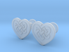 Heart Cufflinks 3d printed 