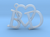 B love D (Key chain - Pendant) 3d printed 