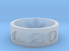 4.20 ring Ring Size 10 3d printed 
